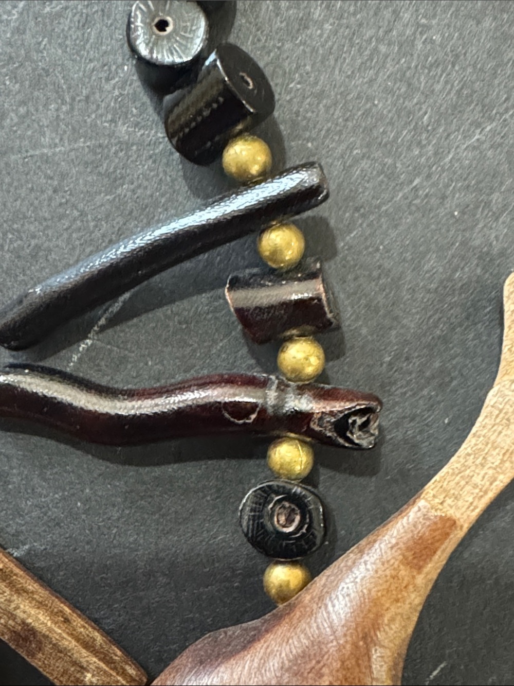 Vintage African Safari Animal Wood Necklace - Picture 11 of 12